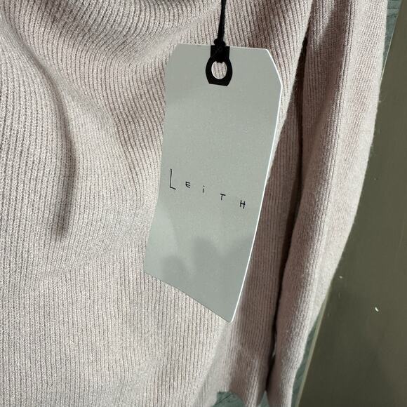 NWT Leith Pink ribbed off the shoulder sweater womens 2XL XXL Nordstrom - Picture 8 of 11